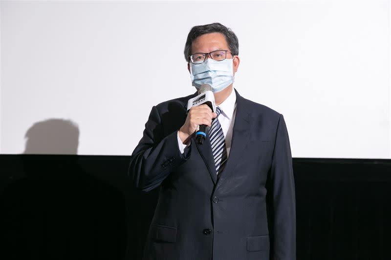 桃園市長鄭文燦出席《哲人王：李登輝對話篇》首映。（圖／桃園電影節提供）