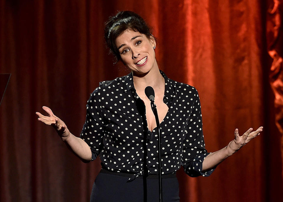 Sarah Silverman shrugging