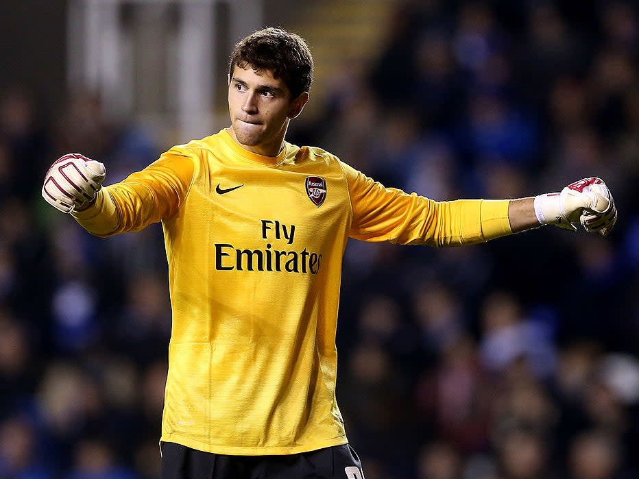 Martinez made his Arsenal debut in 2012Getty