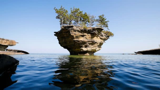 PHOTO: Turnip rock, a geological rock formation stands in Lake Huron near Port Austin, Mich. (Brian Sevald/Getty Images/iStockphoto)