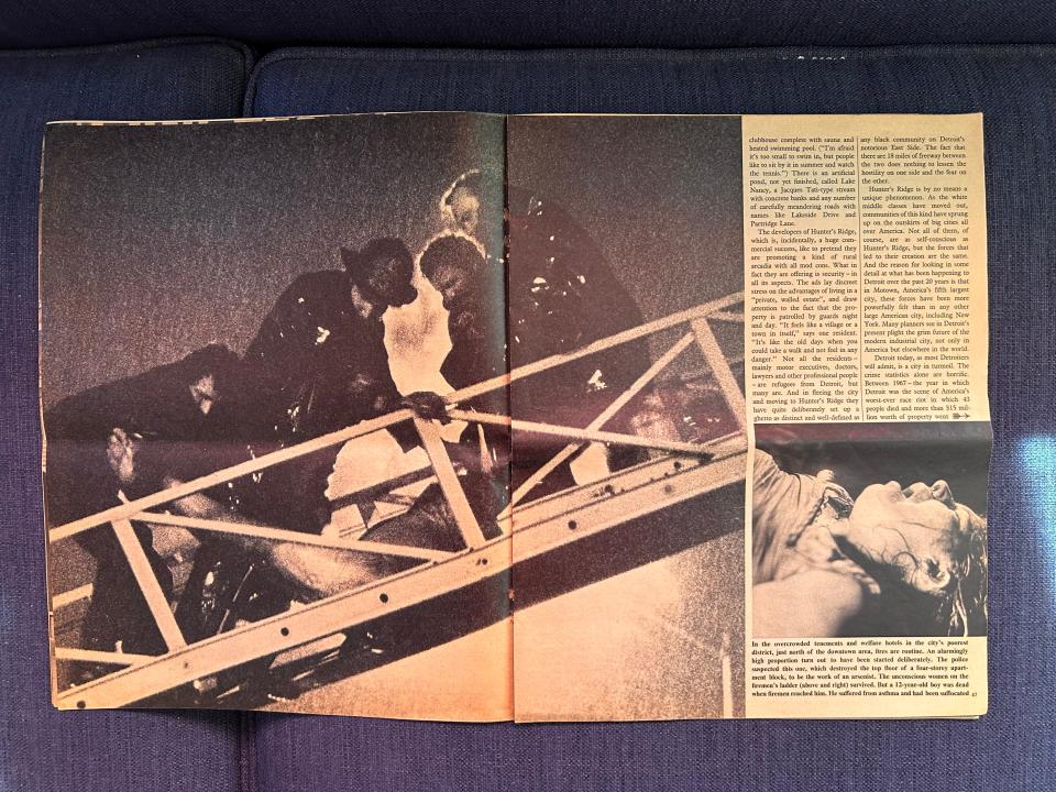 In 1974, the Sunday Times of London was one of the world’s most prestigious and ambitious newspapers, and it assigned a story on Detroit as an example of the "urban crisis." This is part of the extensive spread. The photographer was Antony Charles Robert Armstrong-Jones, who worked under the name Snowdon. He was the husband of Princess Margaret, the younger sister and only sibling of Queen Elizabeth.