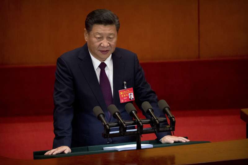 中共十九大：中國國家主席、中共總書記習近平強調一個中國、一國兩制、九二共識，推動和平統一（AP）