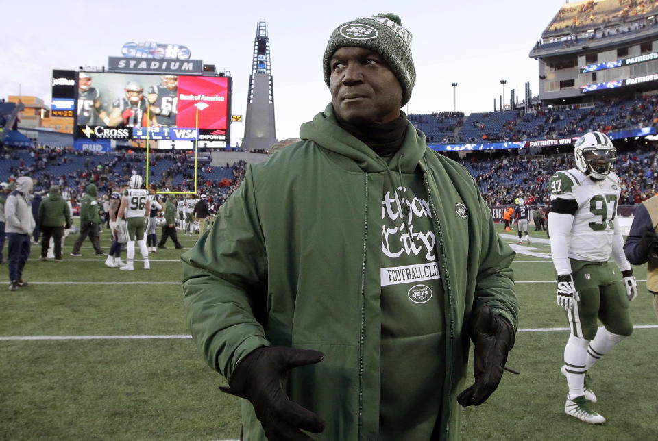 Todd Bowles was fired as head coach after the Jets’ season-ending 38-3 loss to the Patriots. (AP)