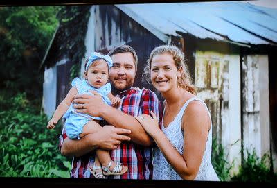 David Raubenolt, his wife, Jessica Reisinger-Raubenolt, and their daughter Lillia. Source: Tampa bay Times