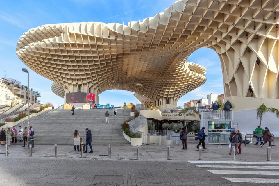 The Metropol Parasol is the largest wooden structure in the world (Getty Images)