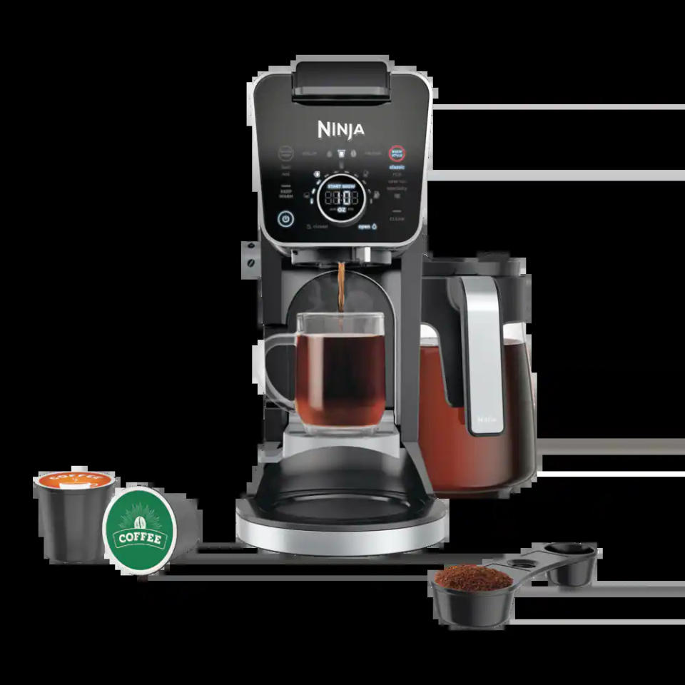 Ninja DualBrew Pro Grounds & Pods Programmable Coffee System. Image via Canadian Tire.