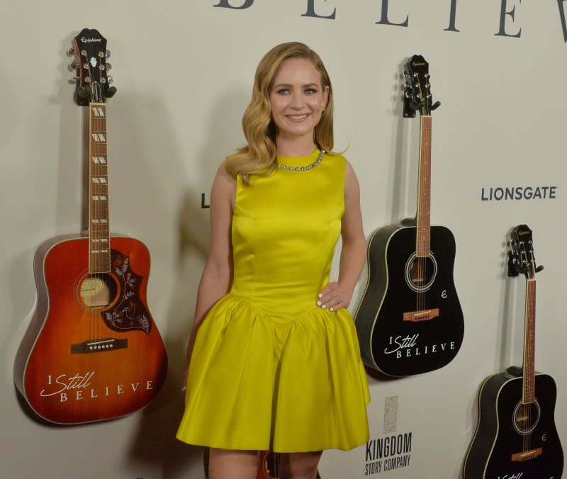 Britt Robertson attends the premiere of "I Still Believe" at the ArcLight Cinema Dome in the Hollywood section of Los Angeles on March 7, 2020. The actor turns 34 on April 18. File Photo by Jim Ruymen/UPI