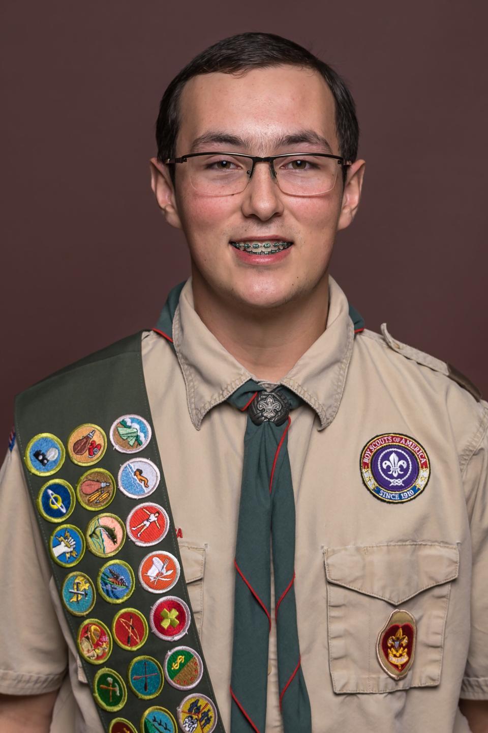 17-year-old student Devin Love earned his Eagle Scout Rank.