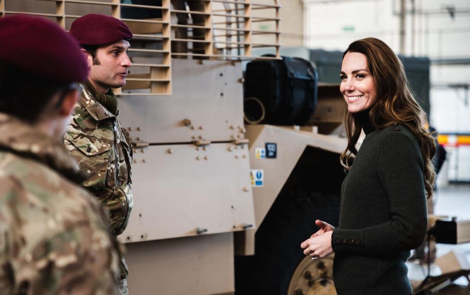 Duchess Of Cambridge visits the troops - Corporal Cameron Eden / British Army