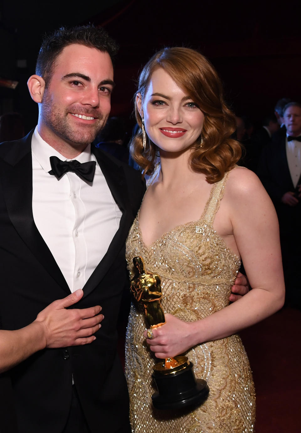 Emma Stone et son frère Spencer aux Oscars 2017