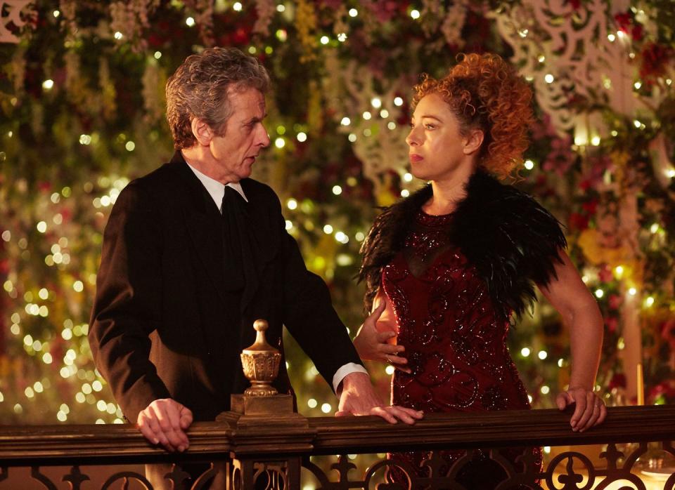 peter capaldi, alex kingston, doctor who christmas special the husbands of river song