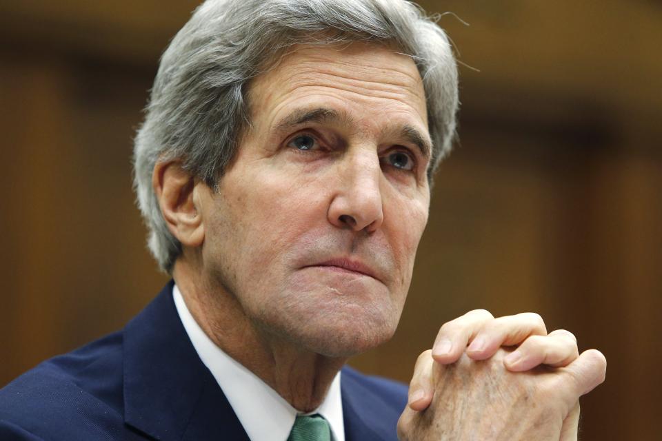 Kerry testifies on agreements over Iran's nuclear programs, before the House Foreign Affairs Committee on Capitol Hill in Washington