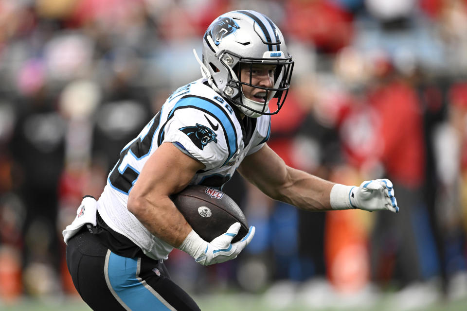 Fantasy managers should expect more touchdowns from Christian McCaffrey with the 49ers. (Photo by Eakin Howard/Getty Images)