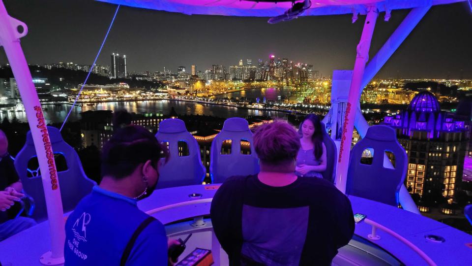 The view from atop SkyHelix Sentosa, Singapore’s highest open-air panoramic ride. (Photo: Teng Yong Ping)