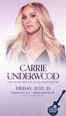 Carrie Underwood is coming to Treasure Island Resort.casino