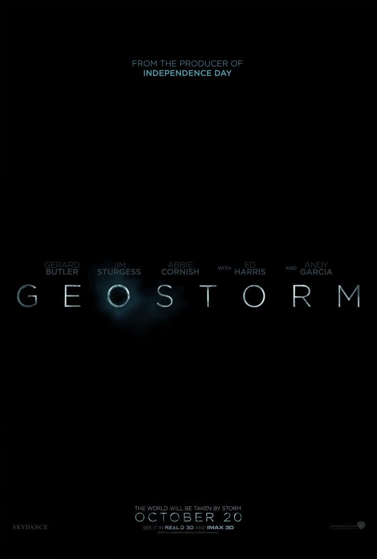 The ‘Geostorm’ poster