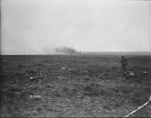 <p>Soldiers take cover from shelling at Vimy Ridge in April 1917. Photo from Library and Archives Canada. </p>