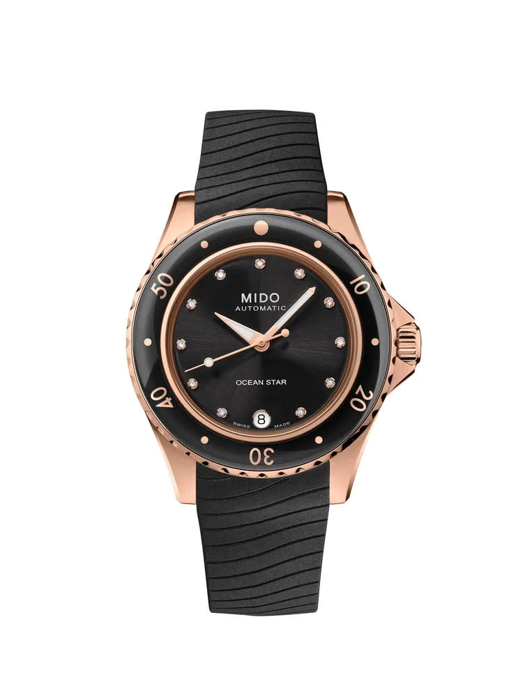 MIDO Ocean Star 36.5 海洋之星女士自動腕錶，3萬9000元。品牌提供