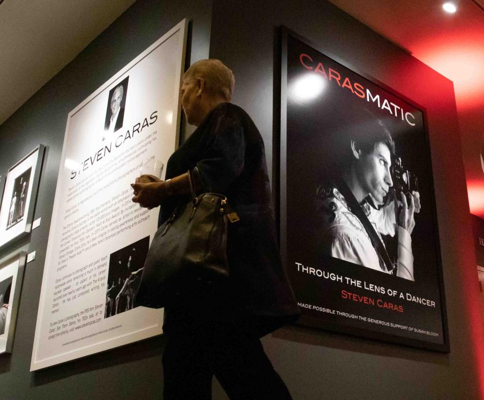 The CARASMATIC: THROUGH THE LENS OF A DANCER photography exhibit at the Kravis Center features images from the personal archive of photographer Steven Caras, Thursday December 8, 2022.