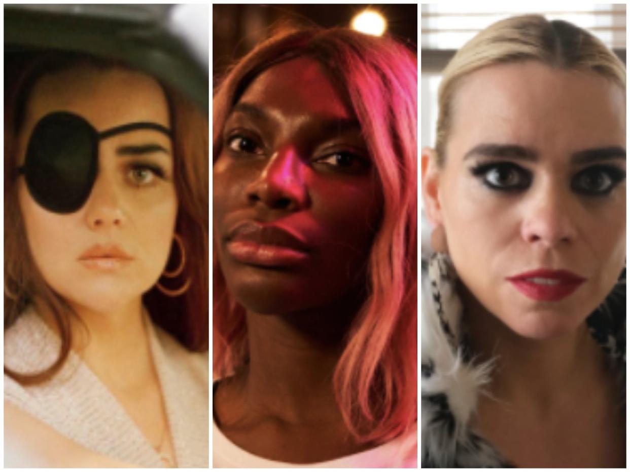 No holds barred: (from left) Hayley Squires as Jolene Dollar, Michaela Coel as Arabella, and Billie Piper as Suzie (Channel 4/Various Artists Limited/Sky Atlantic)