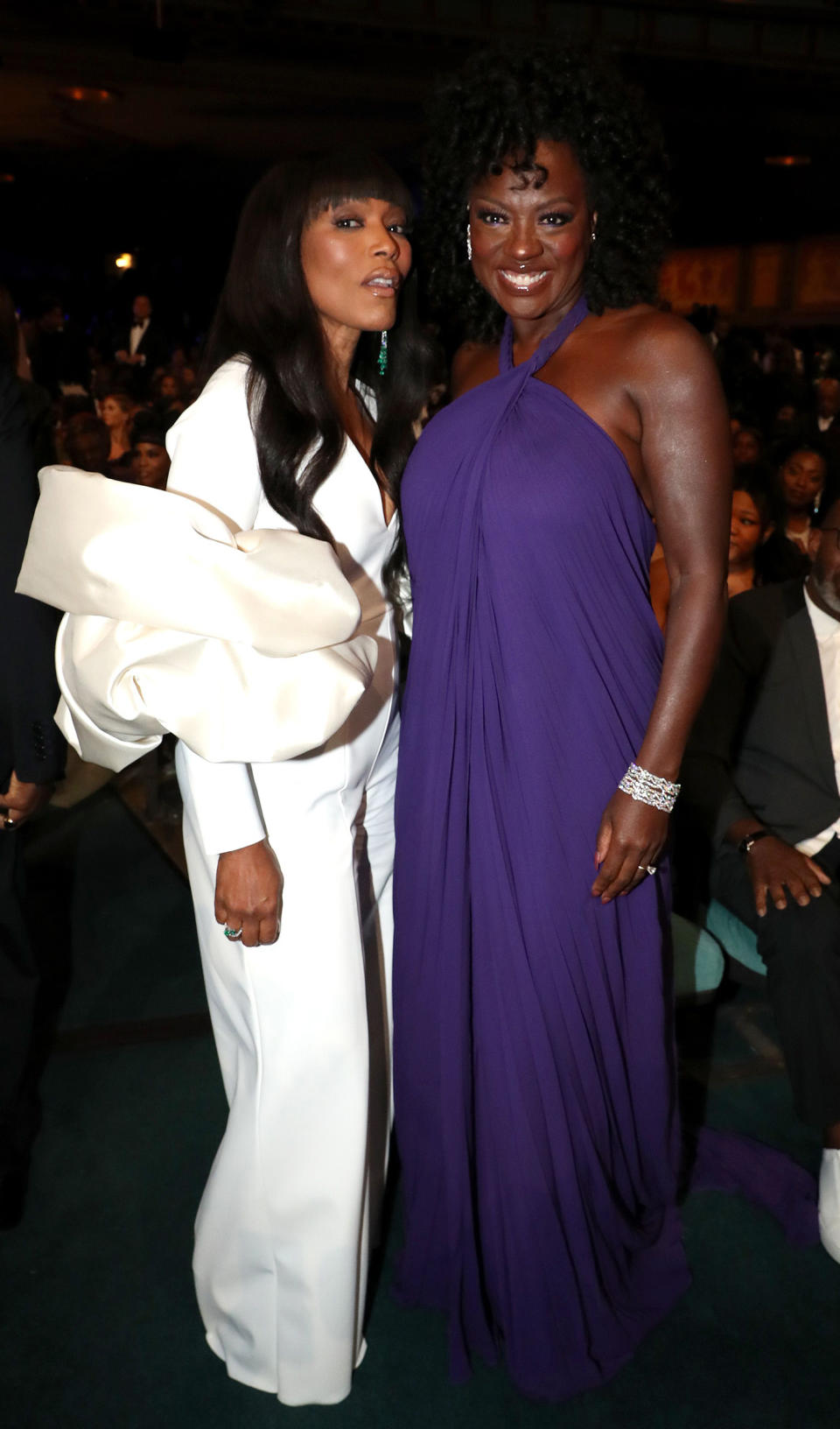 Angela Bassett and Viola Davis attend the 54th NAACP Image Awards at Pasadena Civic Auditorium on February 25, 2023 in Pasadena, California. (Johnny Nunez / Getty Images for BET)