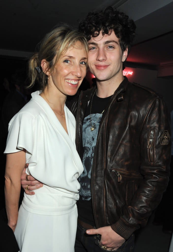 Aaron Taylor-Johnson with his wife, Sam, in 2009. Getty Images