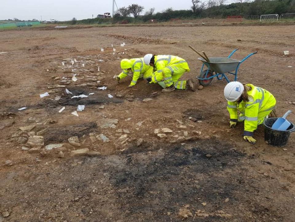 Remains from a failed lead mining operation that opened in 1851 were discovered, officials said.