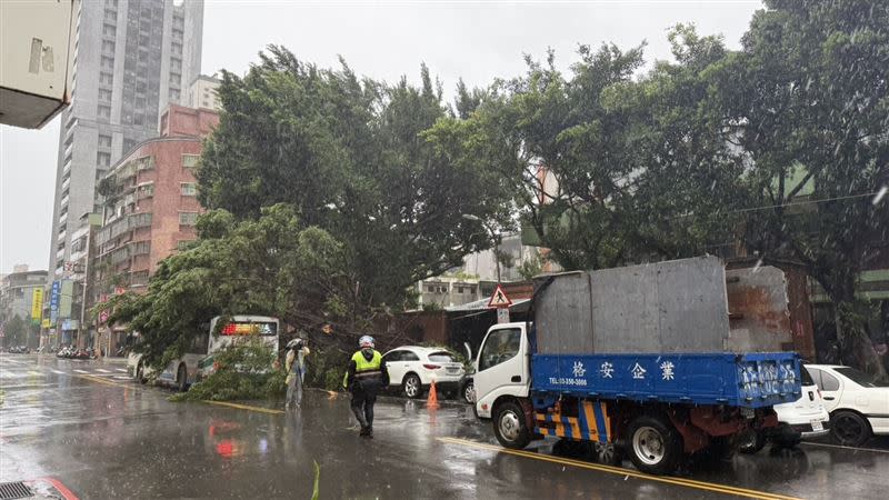 板橋警方獲報到場。（圖／翻攝畫面）