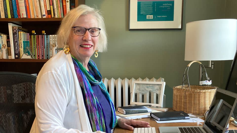 Psychologist Maggie Mulqueen at the home office where she sees her patients. - Courtesy Alan Steele