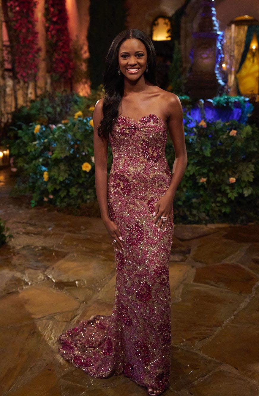 Charity Lawson on night one of "The Bachelorette" in May 2023.