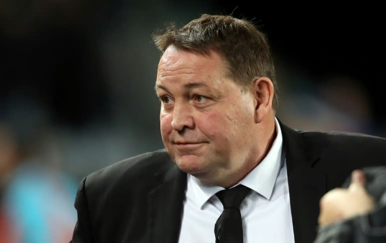 New Zealand coach Steve Hansen, pictured June 2018, says his team is "fully aware that it has the opportunity to close out the Bledisloe Cup series"