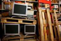 Apple computers are seen in the storage of Austrian Apple computer collector Roland Borsky in Korneuburg, Austria September 27, 2018. REUTERS/Leonhard Foeger