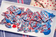 <p>This stunning red, white, and blue bark tastes like freedom.</p><p>Get the recipe from <a href="https://www.delish.com/cooking/recipe-ideas/recipes/a47951/4th-of-july-freedom-bark-recipe/" rel="nofollow noopener" target="_blank" data-ylk="slk:Delish;elm:context_link;itc:0;sec:content-canvas" class="link ">Delish</a>.</p>