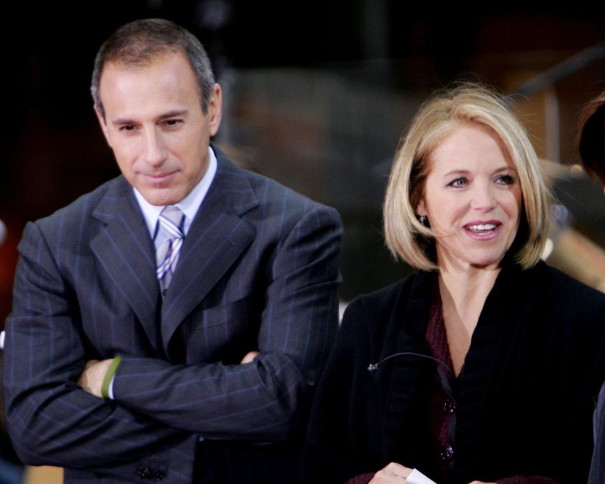 Katie Couric and Matt Lauer