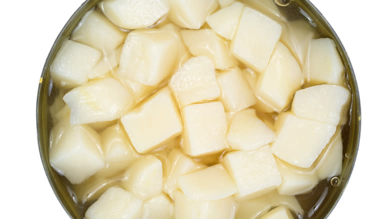 canned potatoes in water