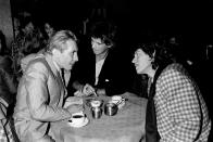 <p>(L-R) Charlie Watts, Keith Richards and Mick Jagger of The Rolling Stones spend a night at Ronnie Scott's in London, 18th November 1985.</p>