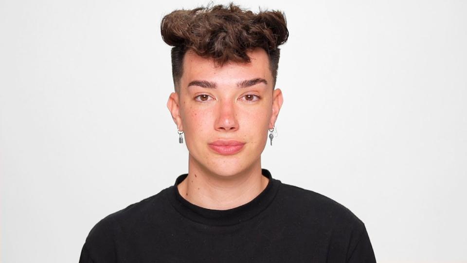 James Charles in his now-deleted YouTube video apologizing. - Credit: James Charles/YouTube