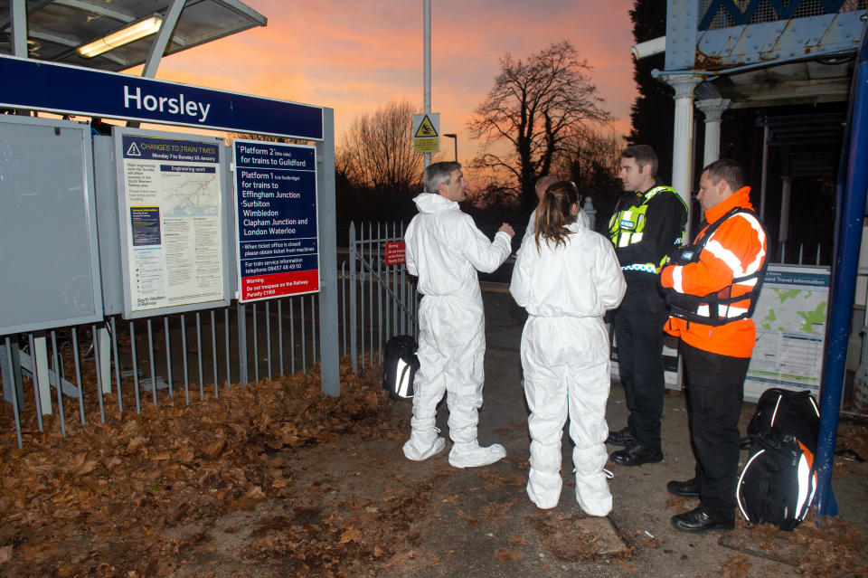 Darren Pencille is on trial at the Old Bailey, accused of stabbing dad Lee Pomeroy in front of his teenage son on a commuter train in Surrey.