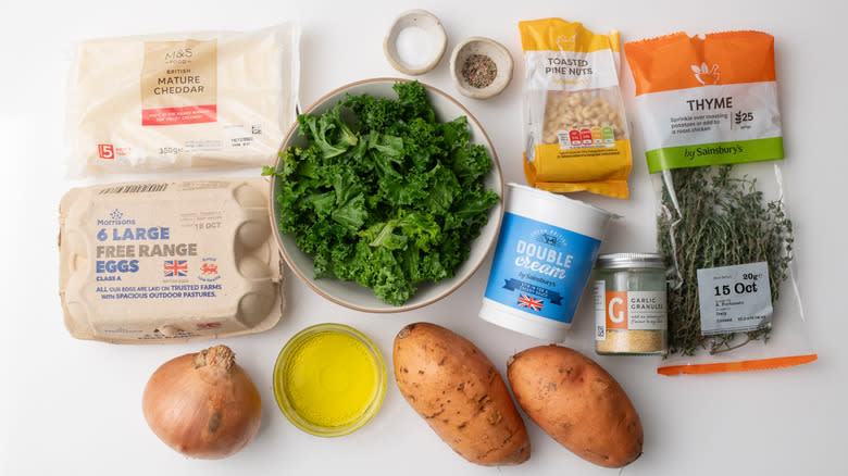 sweet potato kale frittata ingredients 