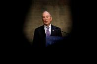 Democratic presidential candidate Bloomberg at campaign event in Winston-Salem, North Carolina