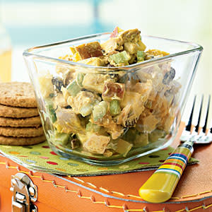 Curried Chicken Salad with Apples and Raisins