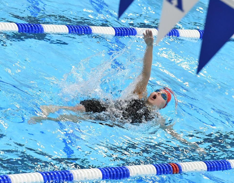 Kings sophomore Maya Schweikert was an All-American as a freshman in her signature stroke, the backstroke.