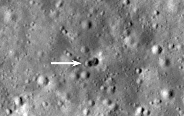 NASA's Lunar Reconnaissance Orbiter spotted the rocket impact site on the Moon, which crashed into the Lunar surface on March 4