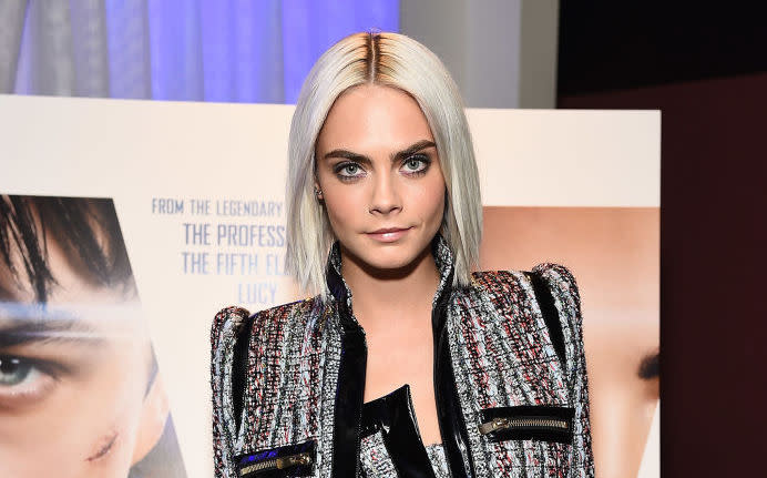 Cara Delevingne drastically dyed her hair because she will soon have to chop it all off