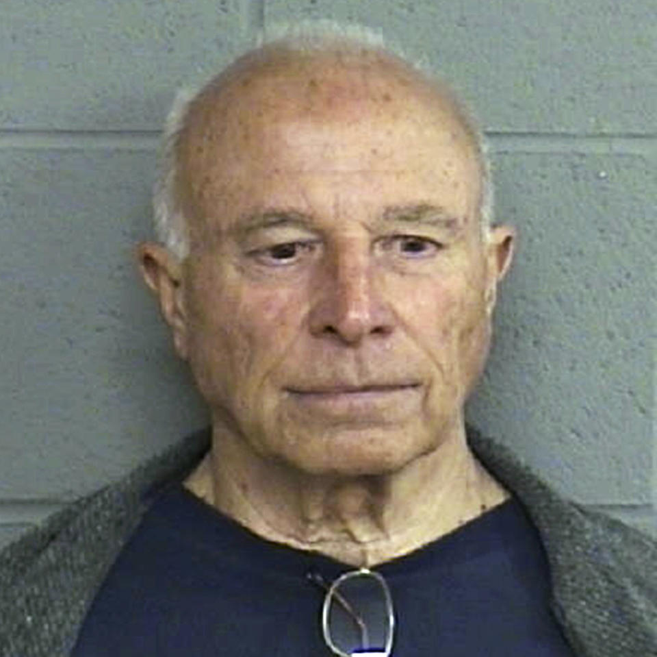 This undated photo provided by the Bonner County, Idaho, Sheriff's office in September 2019 shows Louis Ladenburger. Decades after Ladenburger was temporarily removed from the priesthood to be treated for "inappropriate professional behavior and relationships," he was hired as a counselor at a school for troubled boys in Idaho. He was arrested in 2007 and accused of sexual battery; in a deal with prosecutors, he pleaded guilty to aggravated assault. He served about five months in prison. (Bonner County Sheriff's office via AP)