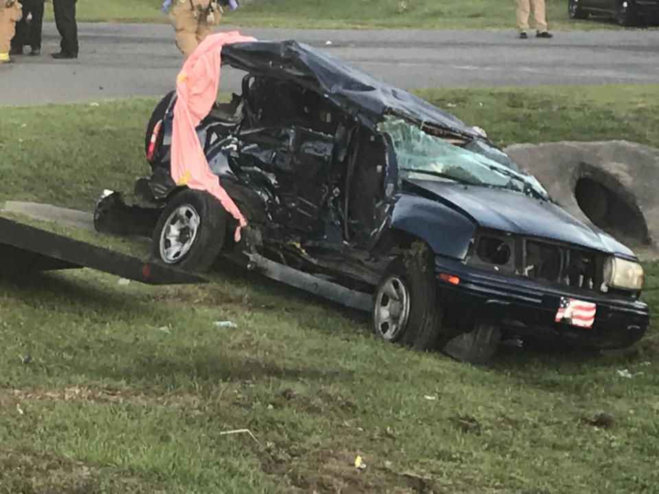 FHP troopers said Emilio Nunez was driving this vehicle, with his two granddaughters as passengers, when they were struck at an intersection.