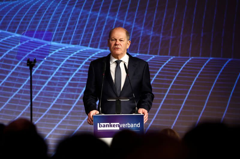 German Chancellor Scholz attends Banking Day in Berlin