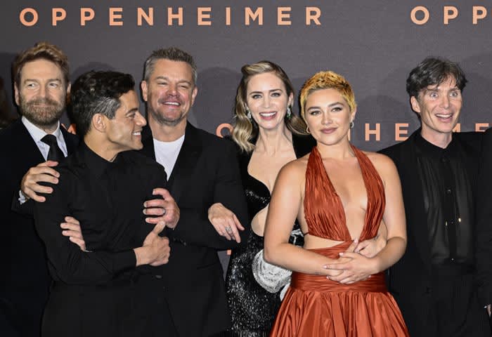 Las estrellas del filme Oppenheimer se declararon en huelga en pleno estreno en Londres