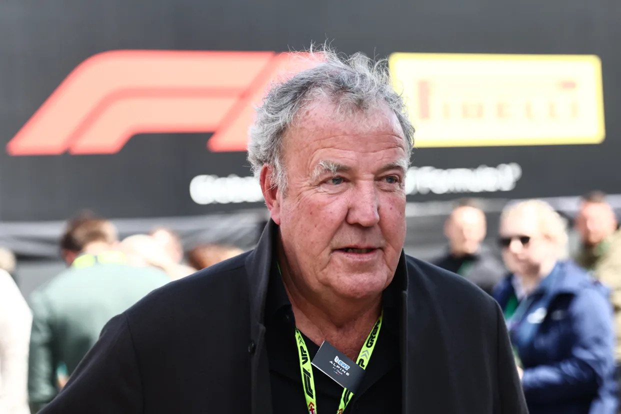 Jeremy Clarkson ahead of the Formula 1 British Grand Prix at Silverstone Circuit in Northampton, Great Britain on July 7, 2024. (Photo by Jakub Porzycki/NurPhoto via Getty Images)