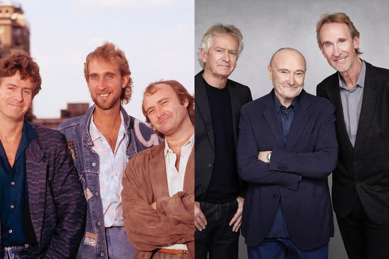 Los integrantes de Génesis Phil Collins, Tony Banks y Mike Rutherford volvieron a juntarse en el tour “The Last Domino?”